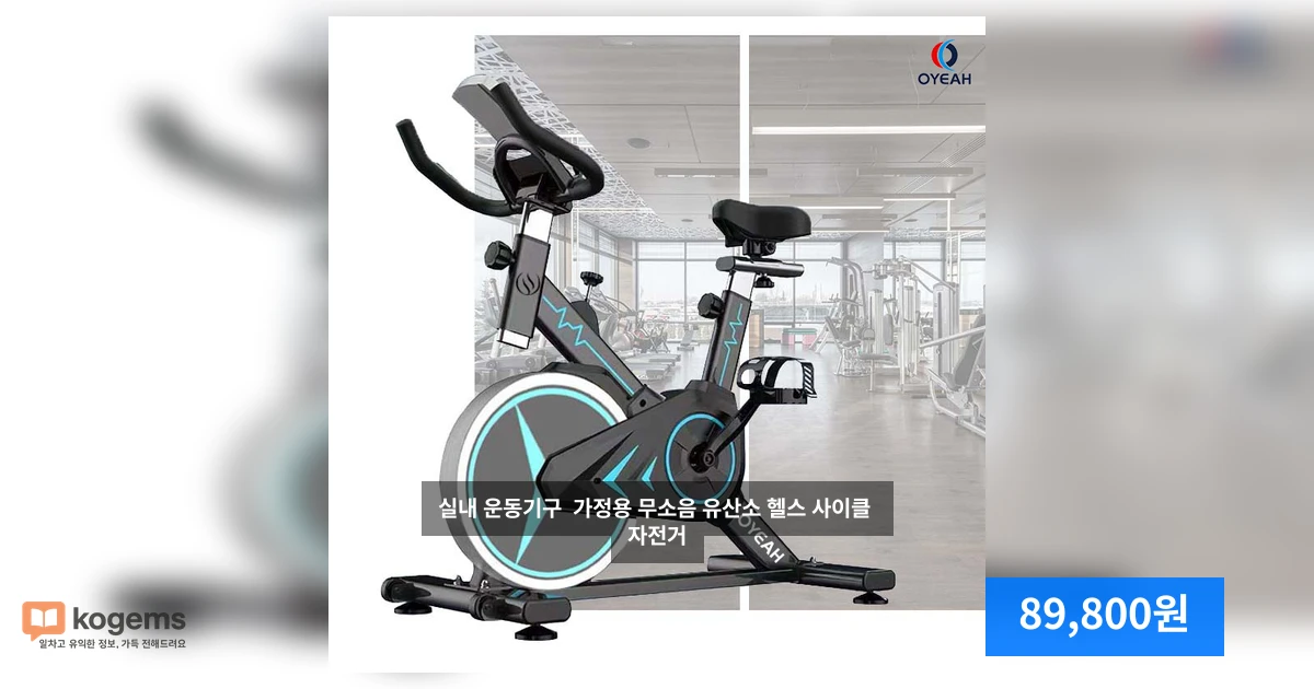 실내 운동기구  가정용 무소음 유산소 헬스 사이클 자전거