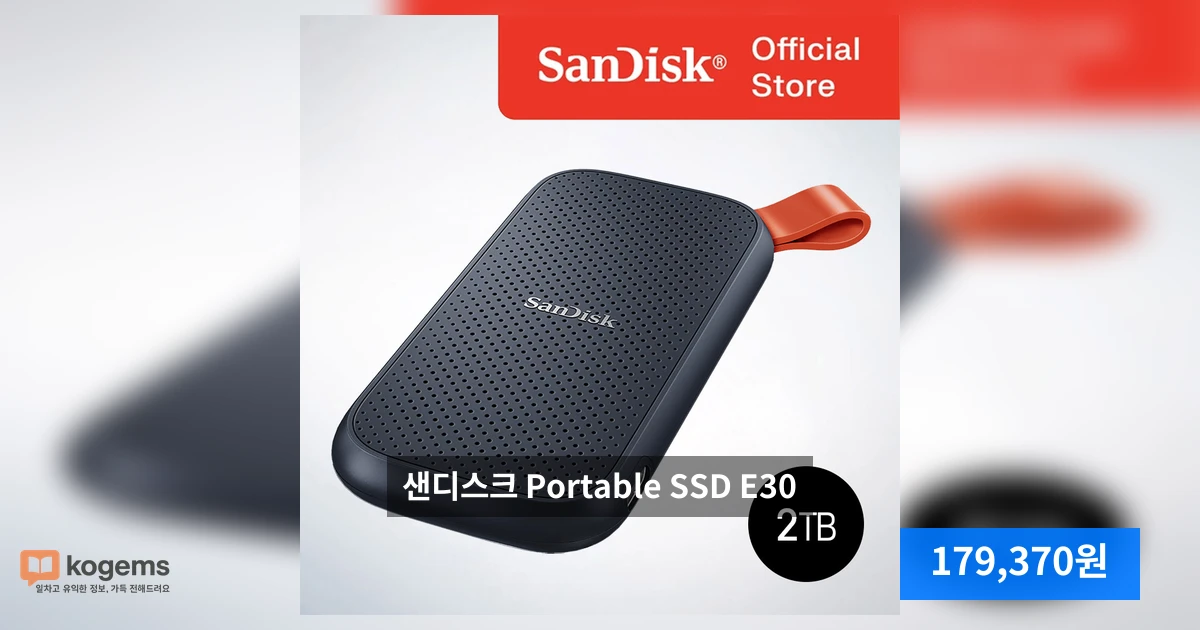 샌디스크 Portable SSD E30